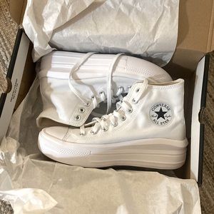 Converse Chuck Taylor All-Star Move Hi Platform Sneaker White 8.5 NWT